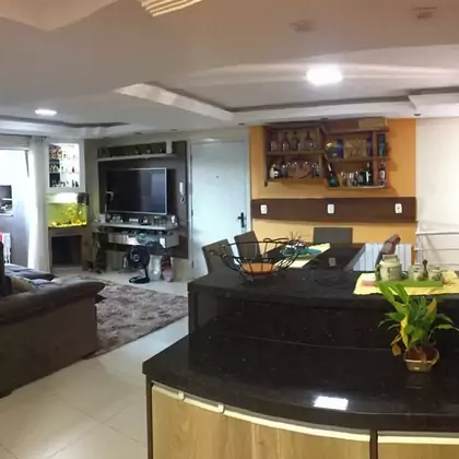 Cozinha e sala de estar